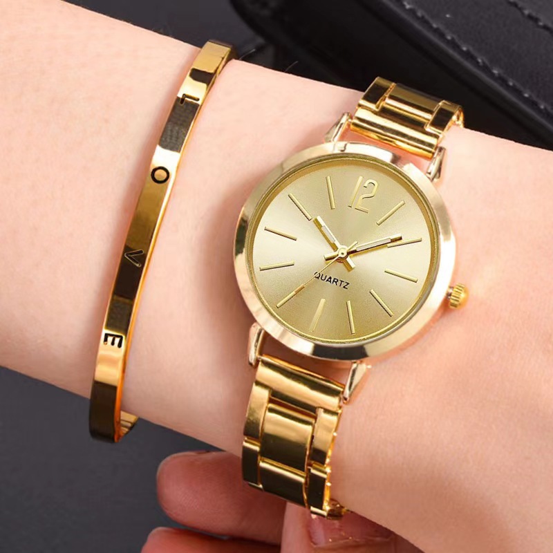 Luxury Women Watches Simple Dial Hollow Strap Bracelet Quartz Watch ...