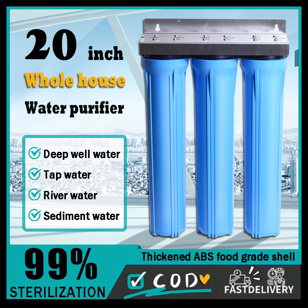 3 Stage Deep Well Water Filter Water Purifier 20 Inch Water Filtration ...