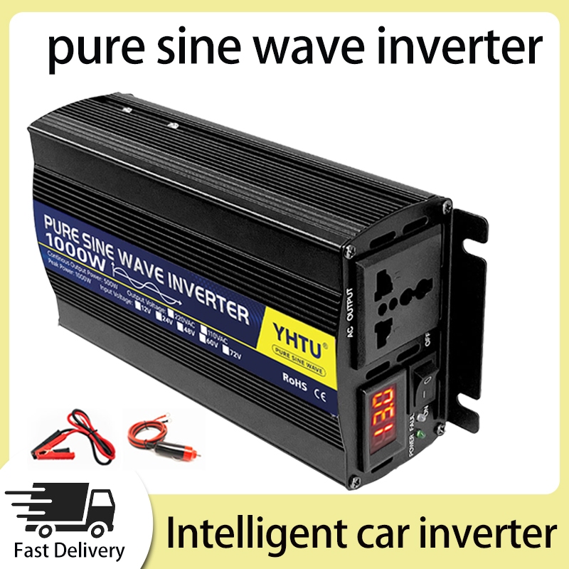 (60Hz) Solar inverter pure sine wave 1000W converter DC12V/24V to ...