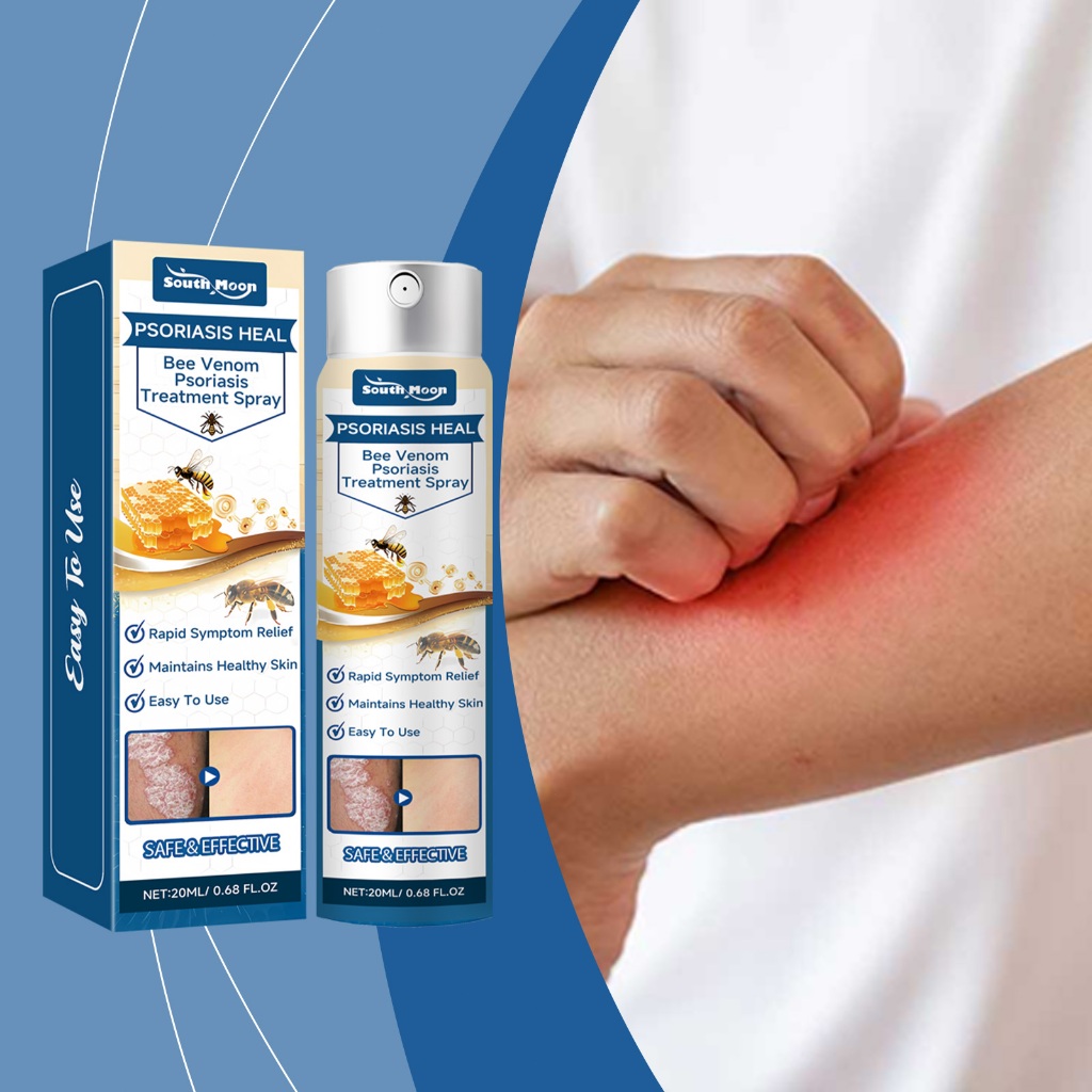 South Moon Bee Venom Psoriasis Treatment Spray Relief Eczema Urticaria ...