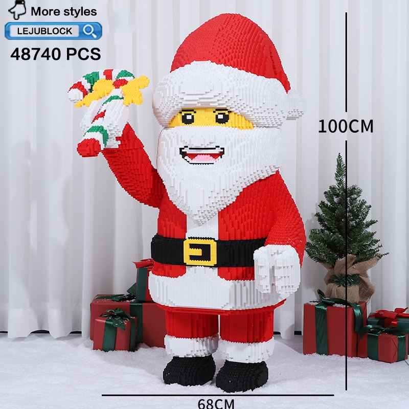 LEJUBLOCK】gingerbread house building blocks reindeer snowman