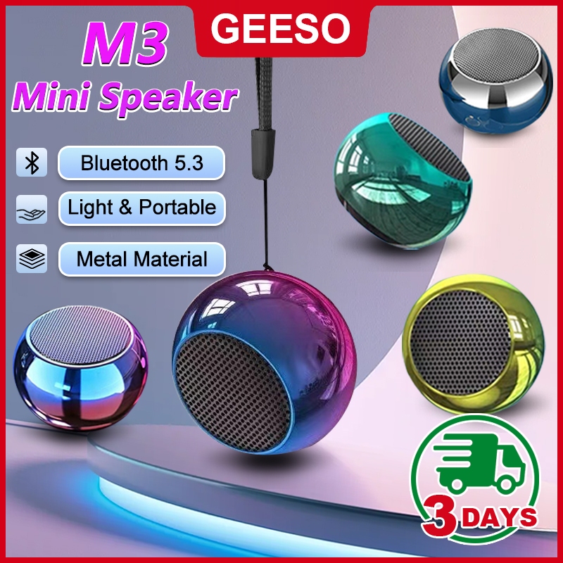 GEESO M3 Mini Wireless Bluetooth 5.0 Speaker Dolby Atmosphere Subwoofer ...