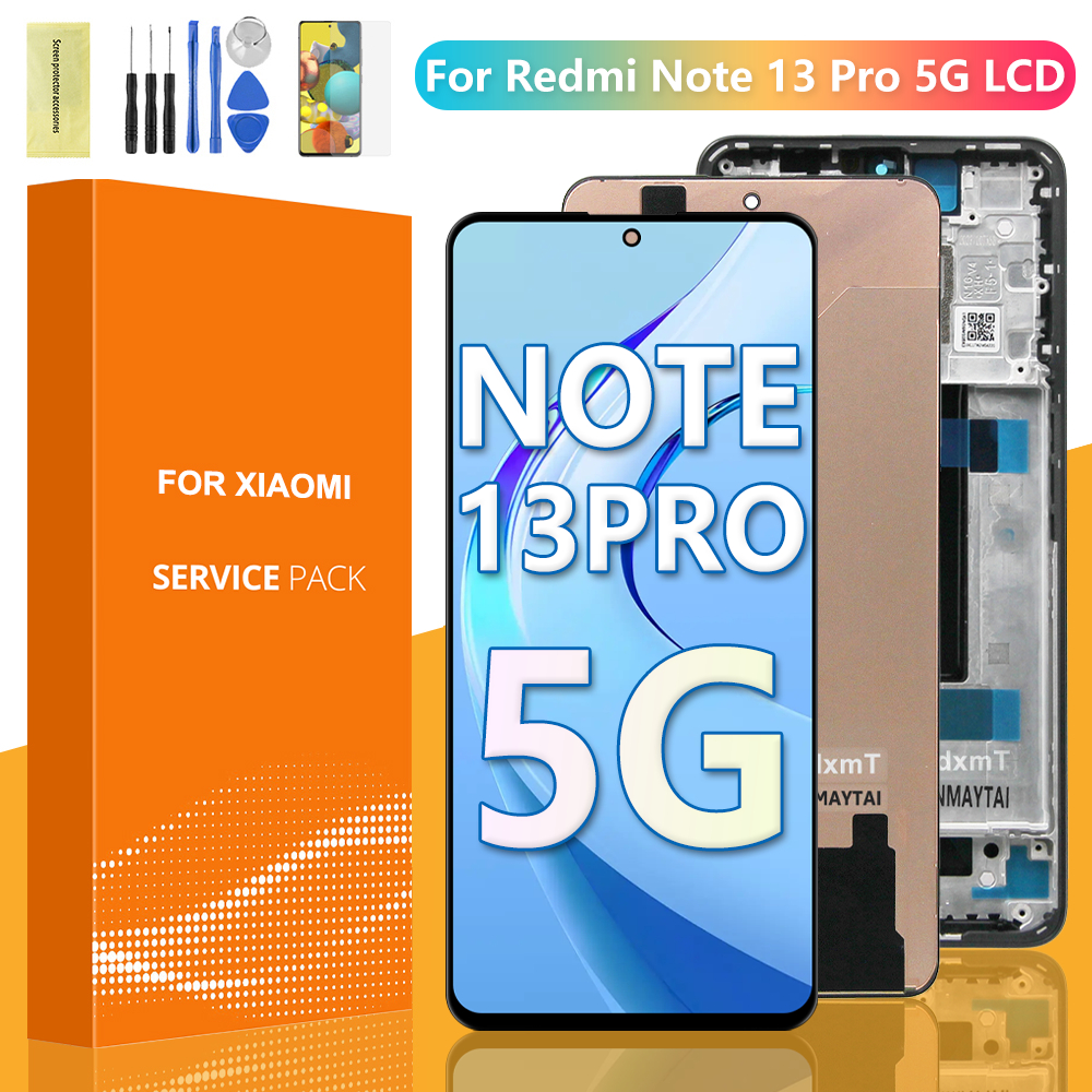 AMOLED For Xiaomi Redmi Note 13 Pro 5G LCD 2312DRA50C Display Touch ...