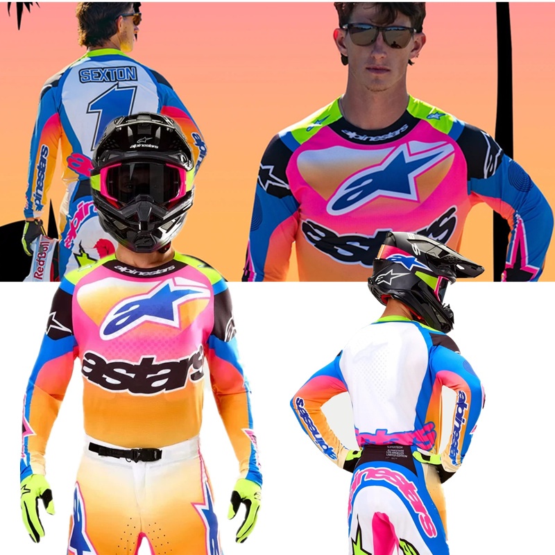 2025 A-star off-road motorcycle riding suit set, breathable, thin ...