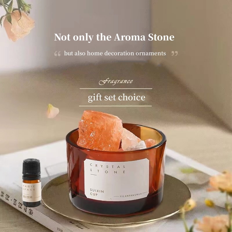 Crystal Stone Diffuser With 5ml Essential Oil Perfume Aromatherapy Room ...