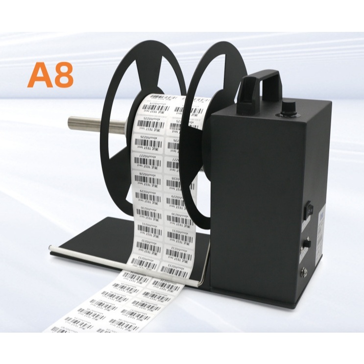 BSC-A8 Automatic Label Rewinding Machine Bar Code Label Rewinder Two ...