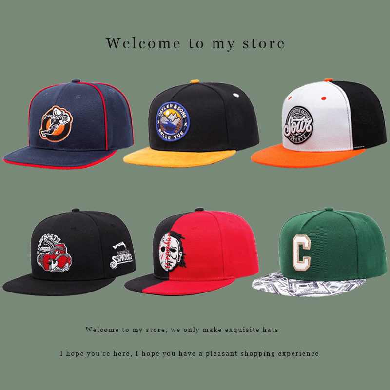 fashion snapback cap for men Woman cotton Embroidery flat brim hat Hip ...