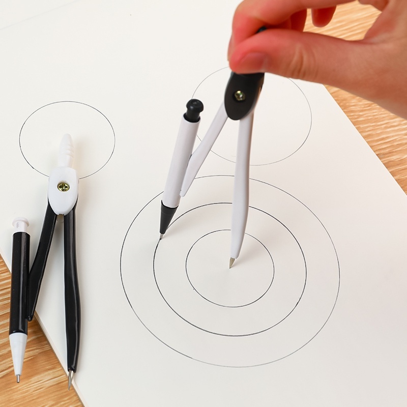 Compass Set Pencil Compass Lead Box School Drawing Circle Stainless ...