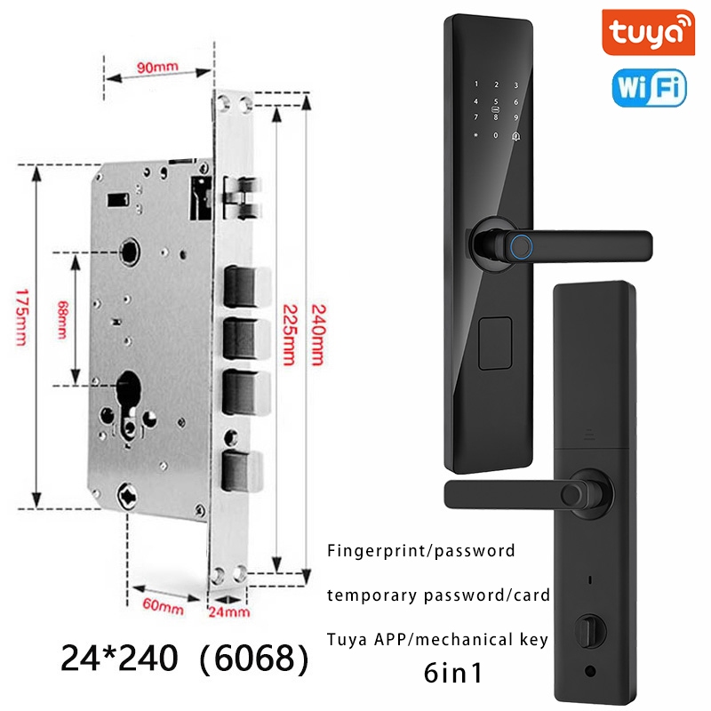 XSDTS 3D Face Smart Door Lock Tuya WIFI Security Camera Monitor ...