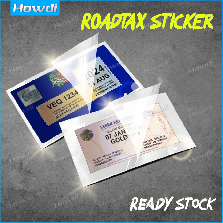 2pcs Roadtax Sticker RFID Sticker Transparent Clear | Shopee Philippines