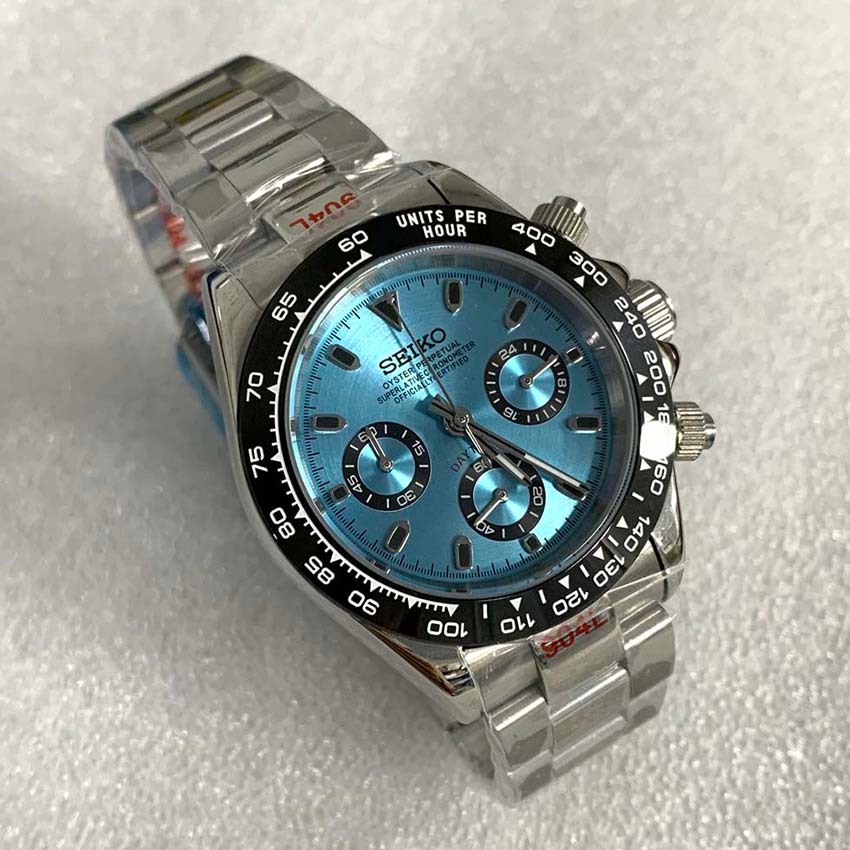 39mm Men's Modified Watch Stainless Steel Case Medium Gloss Strap ...