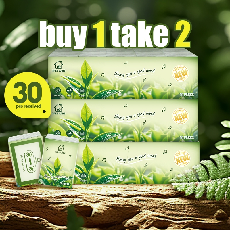 40/30/20pcs Mini Pocket Greentea Tissuehandkerchief carry-on mini ...