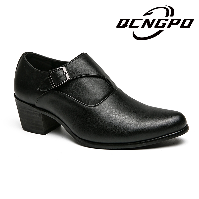 Wedding Dress Shoes Men's Wedding Shoes With Heel Increased