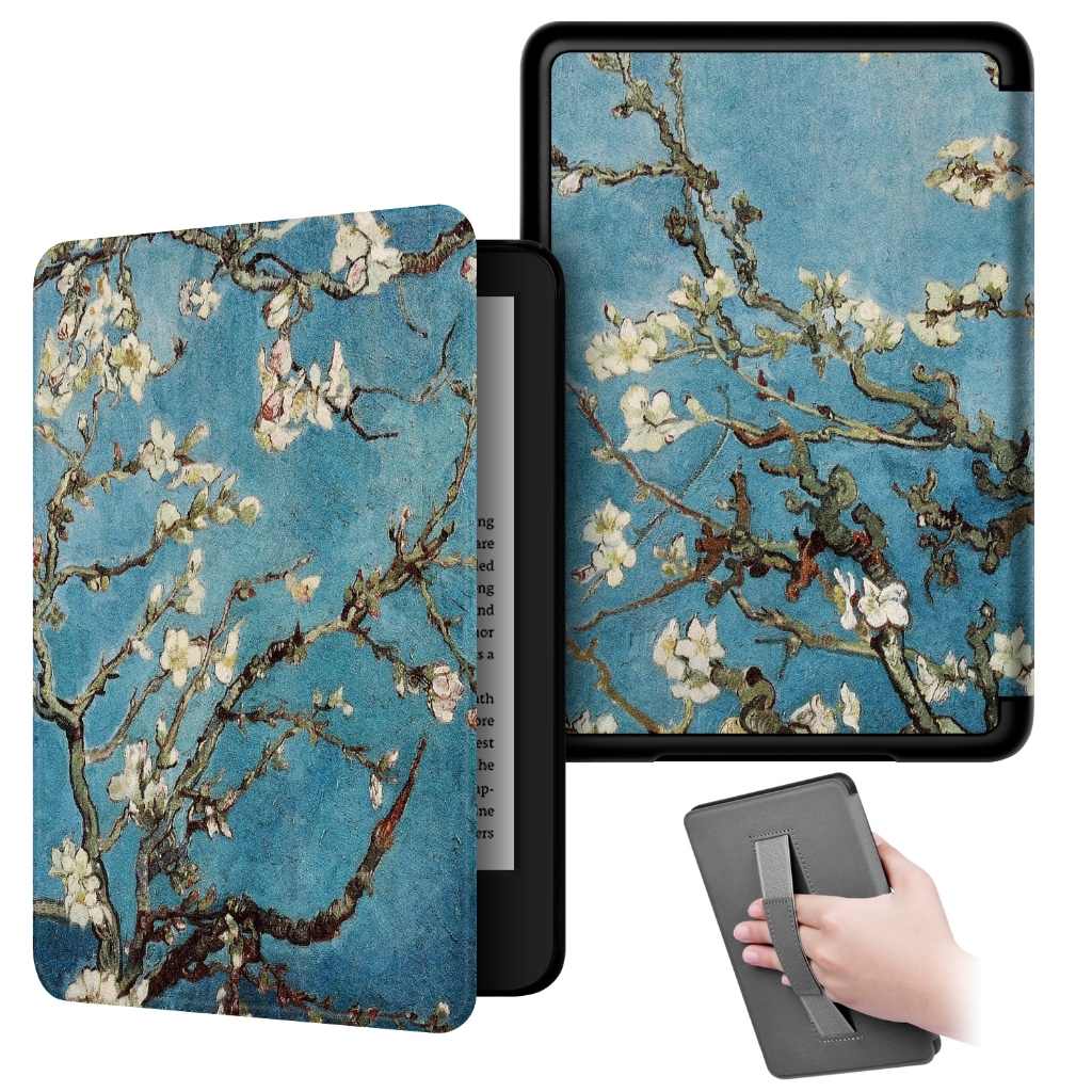 Painted Slimshell Smart Case with Hand Strap for Kindle Paperwhite 11th ...