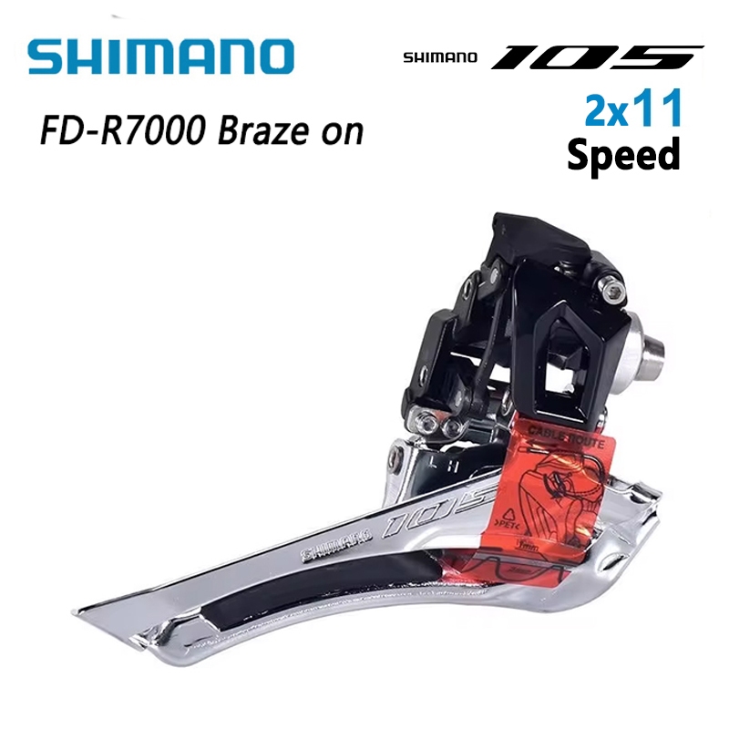 Shimano 105 R7000 2x11 Front Derailleur Braze on/Clamp Black Silver 31 ...