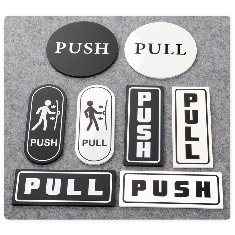 【JiuJiu】5-inch Acrylic House Plate Door Sign Glass door Sliding Plate ...
