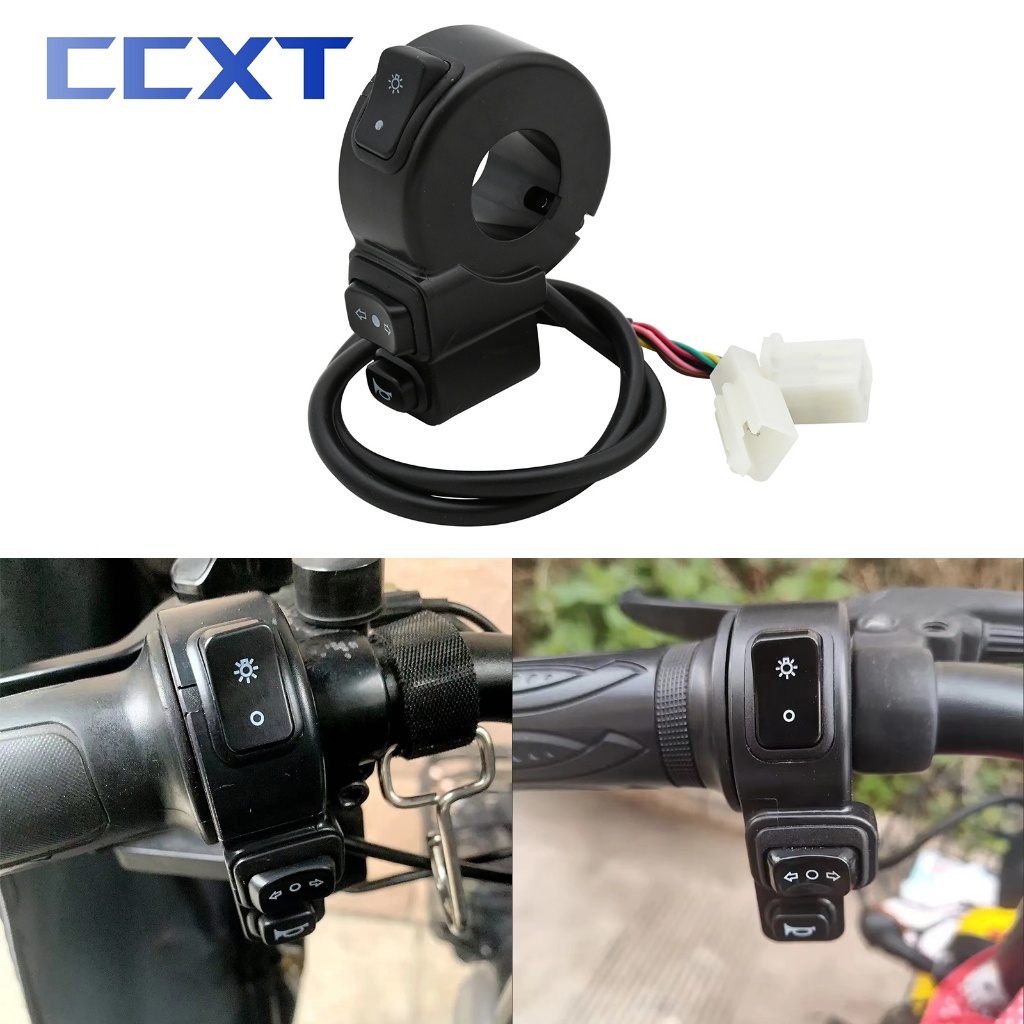 Motorcycle 3 In1 Switch Headlights Turn Signal Horn ON/OFF Button For ...