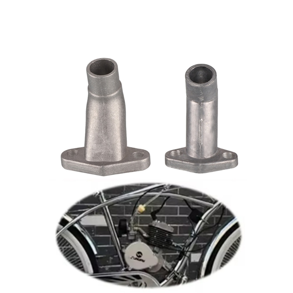 UAUS Short Steel Intake Manifold For 49cc–80cc Motorized Bikes – Comes With Gasket & Nozzle