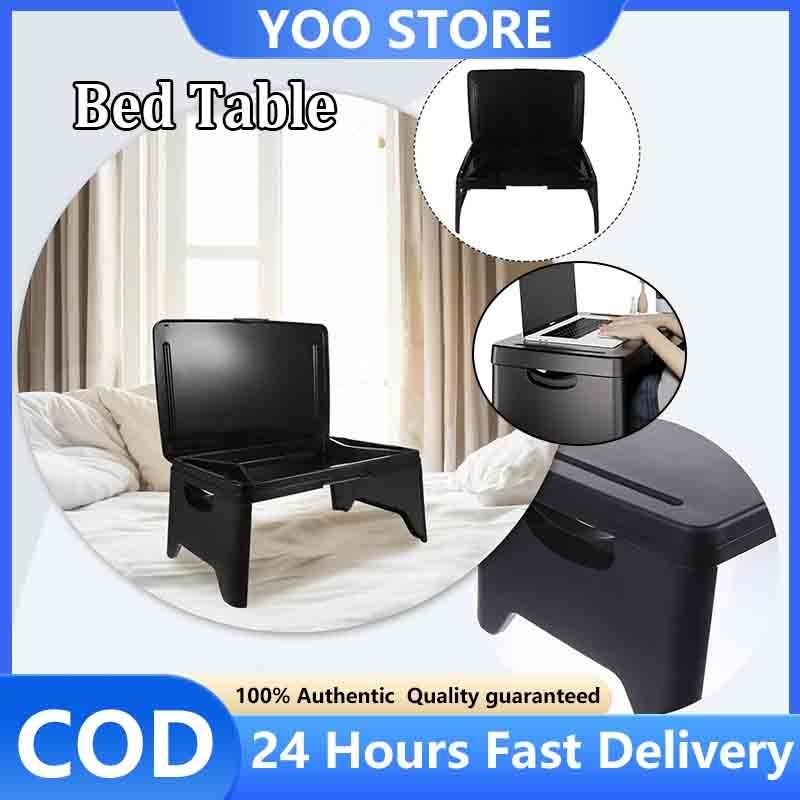 Foldable Laptop Table with Storage Box Laptop Office Desk Portable Lazy ...