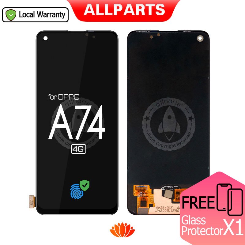 Écran LCD De Remplacement Pour Oppo A74 4G (CHP2219) - 6.43 Pouces - Assemblage Avec Cadre Noir - Kit Réparation Inclus