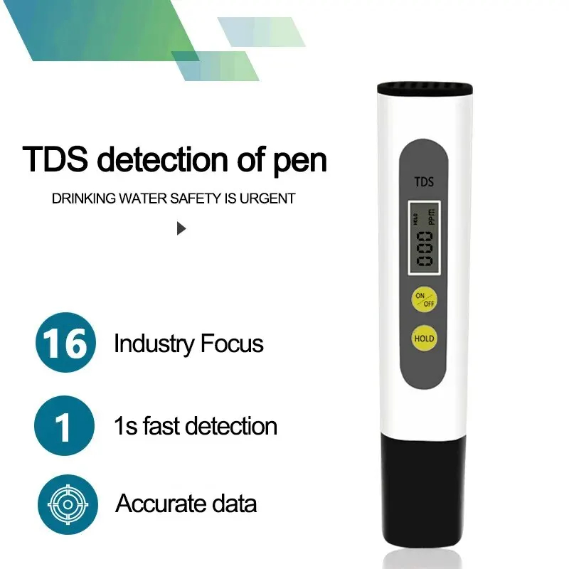 TDS Meter Digital Water Tester 0-9990ppm Drinking Water Quality ...