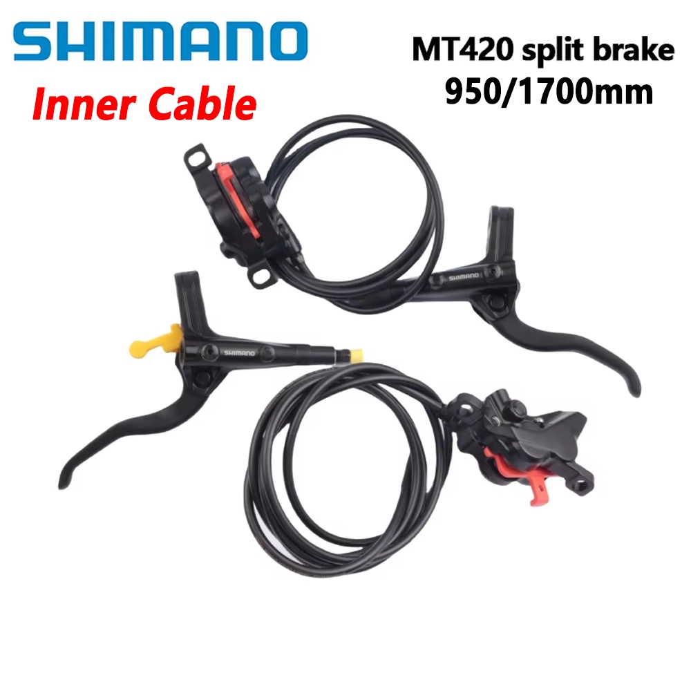 SHIMANO DEORE MT420 Hydraulic Disc Brake Set BL-MT401 Brake Lever And ...