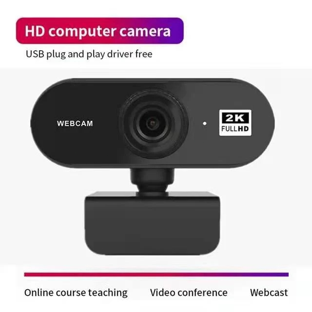Webcam FullHD 2K/1080p/720p Con Microfoni Noise-cancelling E Messa A Fuoco Automatica – Per Videoconferenze E Streaming - 2