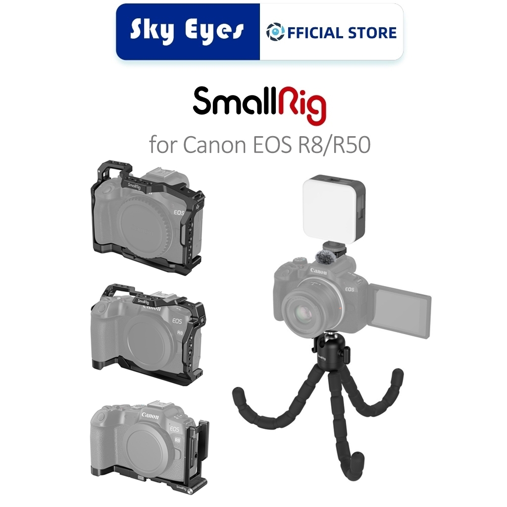 SmallRig Canon EOS R8/R50 Accessories—Cage/L-Bracket/Vlogging Tripod ...