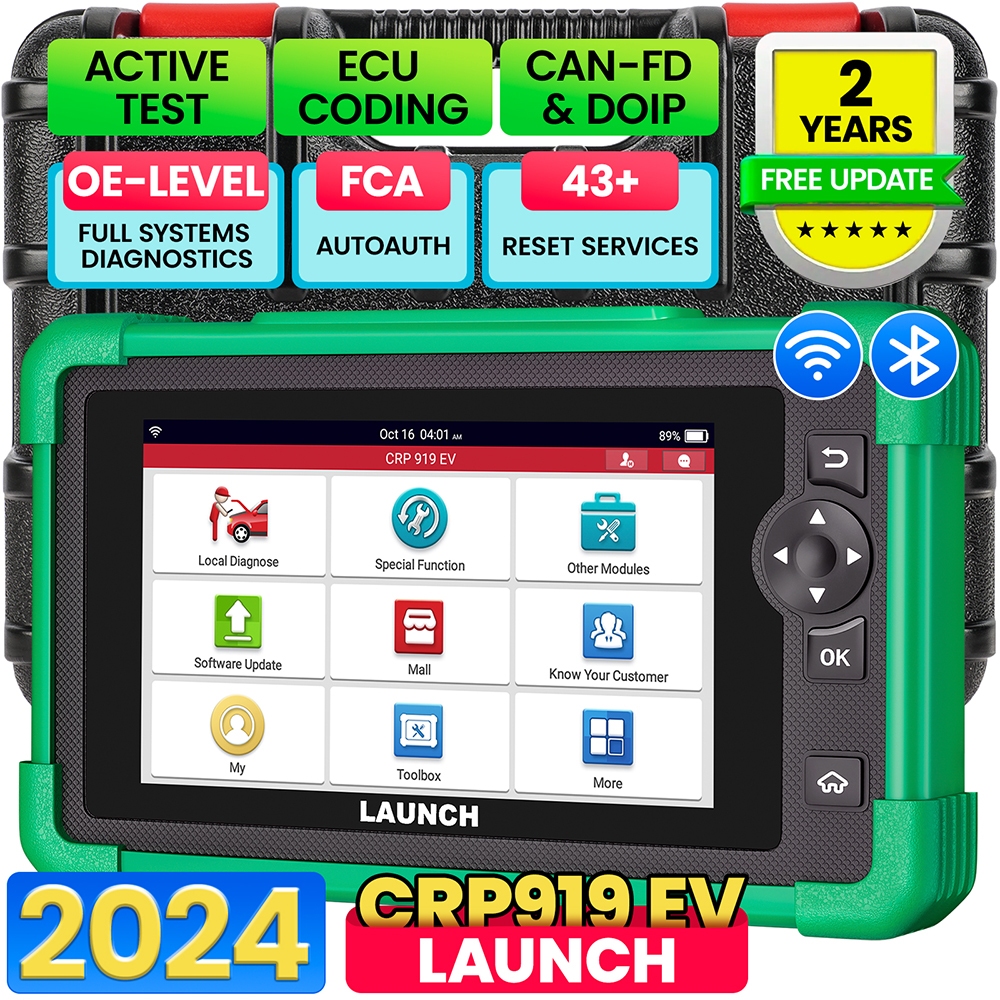 2024 New LAUNCH CRP919 EV Diagnostic Scanner,43+ Service Functions for ...