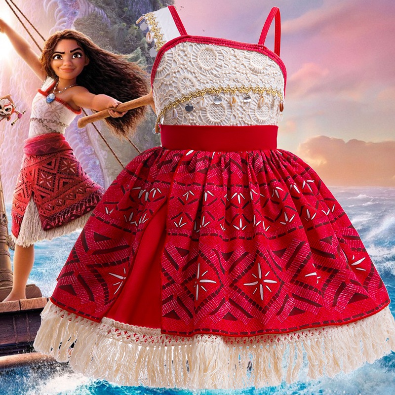 moana birthday dress Hawaiian Tutu Set - Costume - Outfit - Birthday Tutu Layered Irregular Skirt with Vibrant Color Tutu Birthday Outfit For Year