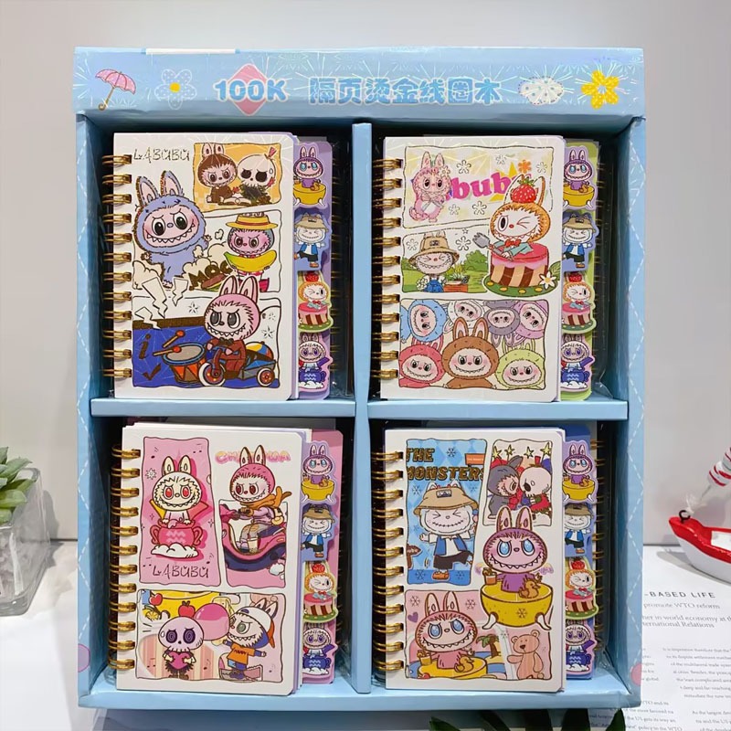 Cute girl LABUBU coil book high appearance level student notepad Female ...
