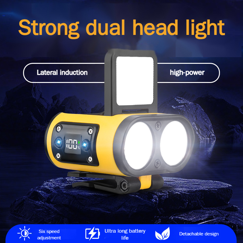 Upgraded outdoor multifunctional induction headlight camping light ...
