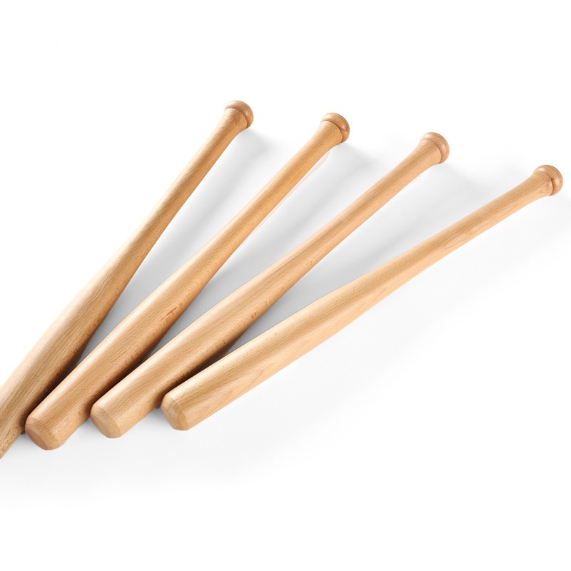 64cm Wooden Baseball Bat Solid Wood Shock Absorbing Durable Softball ...