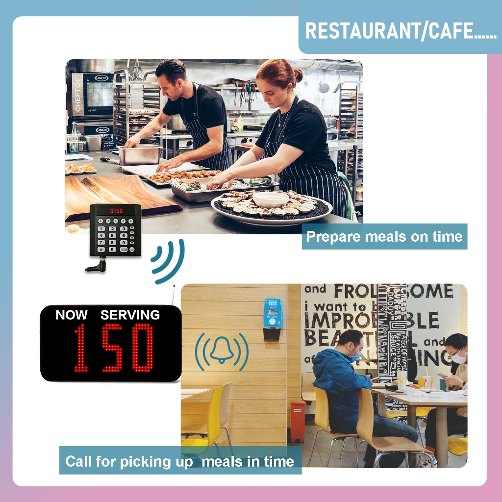Queue Calling System 3 Digit Waiting Number for Restaurant Hospital ...