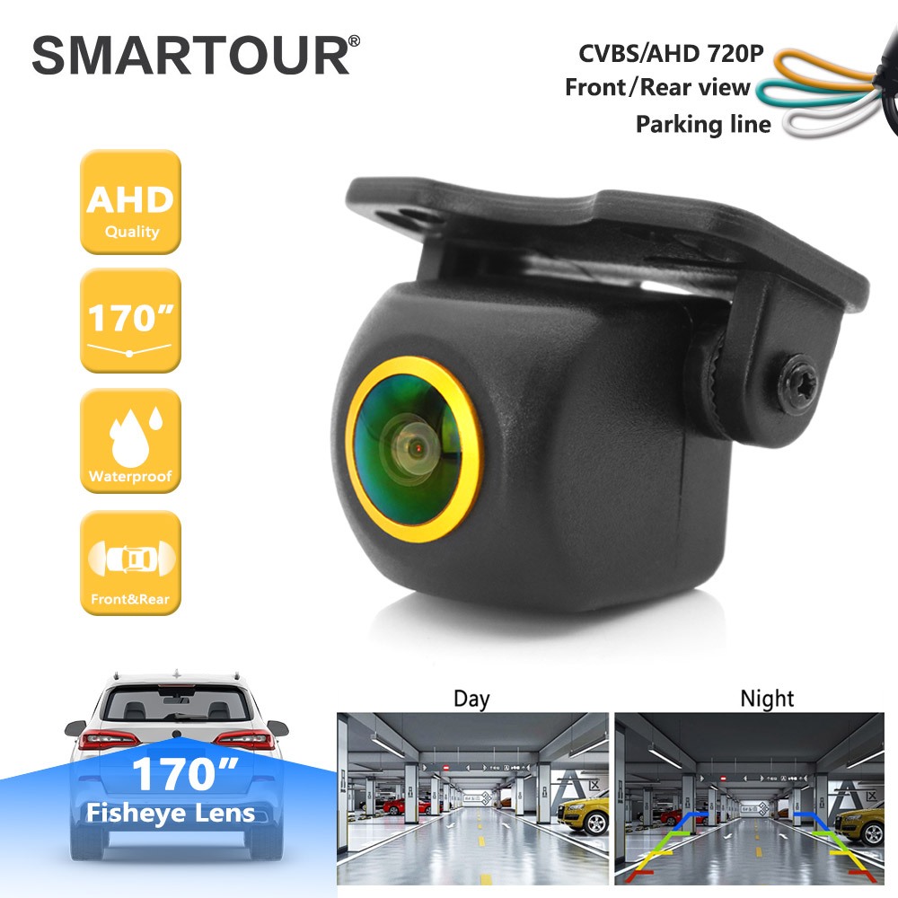 SMARTOUR Color Car Rear View Fisheye Camera Night Vision Reversing Auto ...