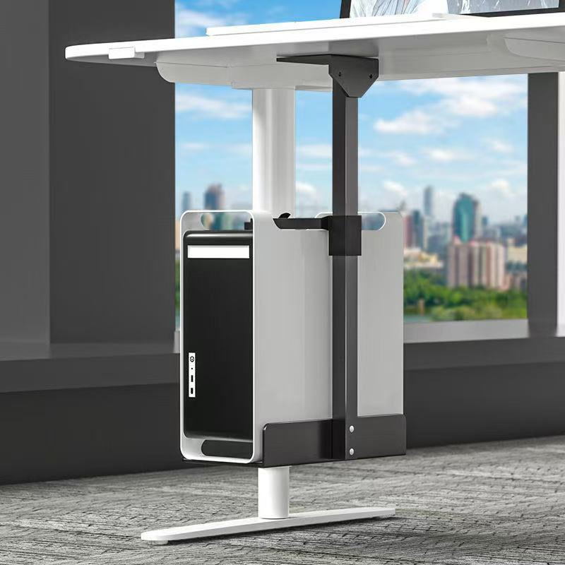 Under Desk PC Case Holder Adjustable CPU Stand Wall Side Computer Lift ...