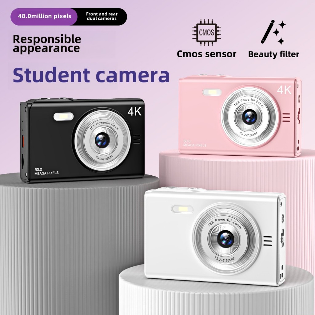 Digital camera 1080P50MP 16X HD Video Image Stabilizer Dual Camera ...