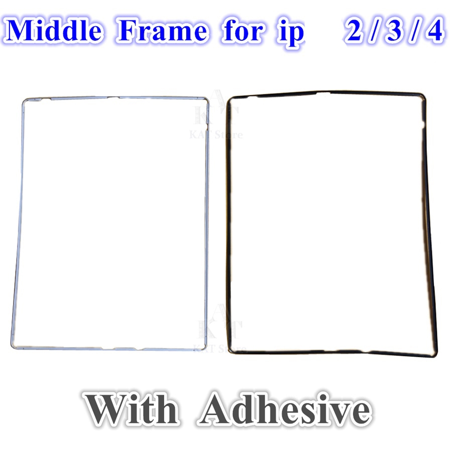 2Pcs Digitizer Middle Frame for iP 2 3 4 Middle Bezel With Adhesive ...