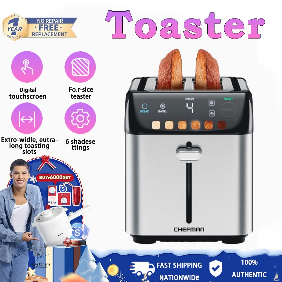 【Best-selling】electric breakfast machine Home kitchen bread toaster slice  Extra-Wide Slot Toaster