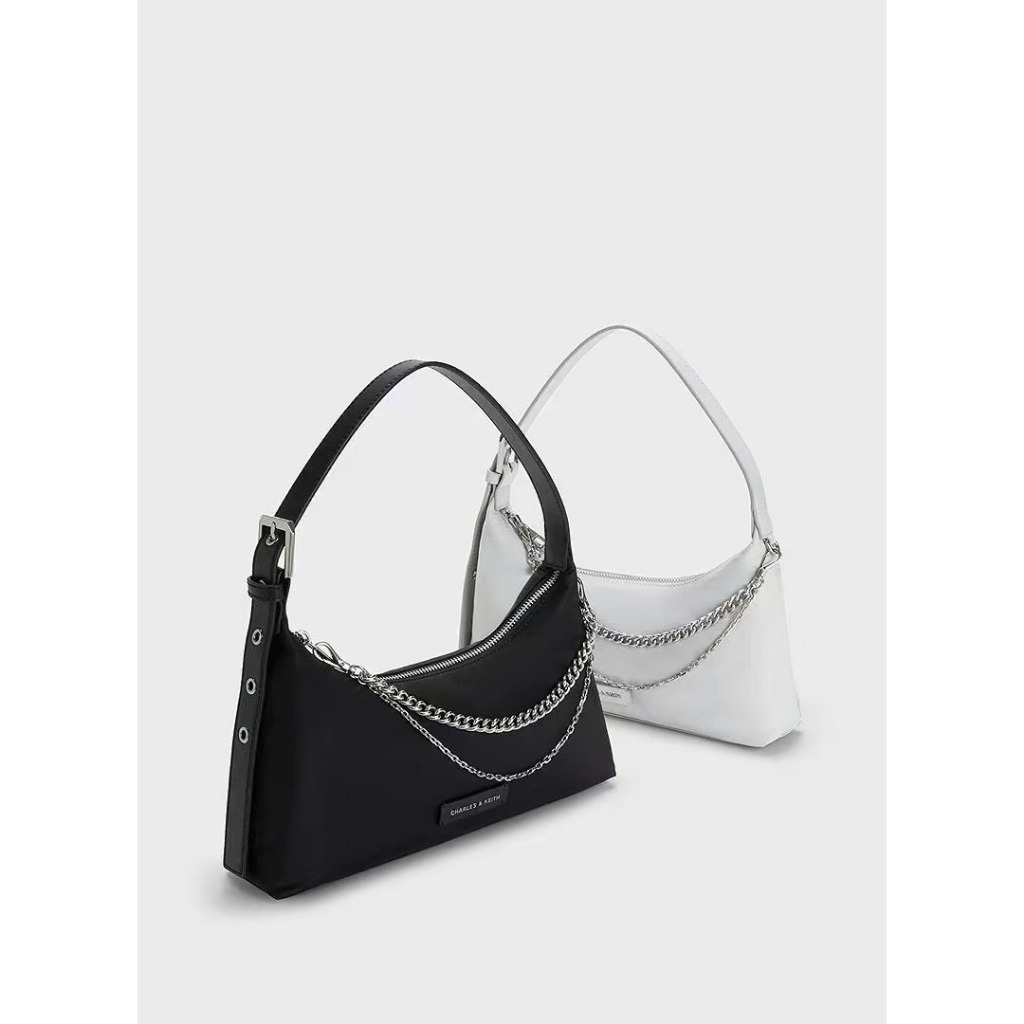 New CK2-20271470 Fashion chain nylon zipper shoulder underarm bag ...