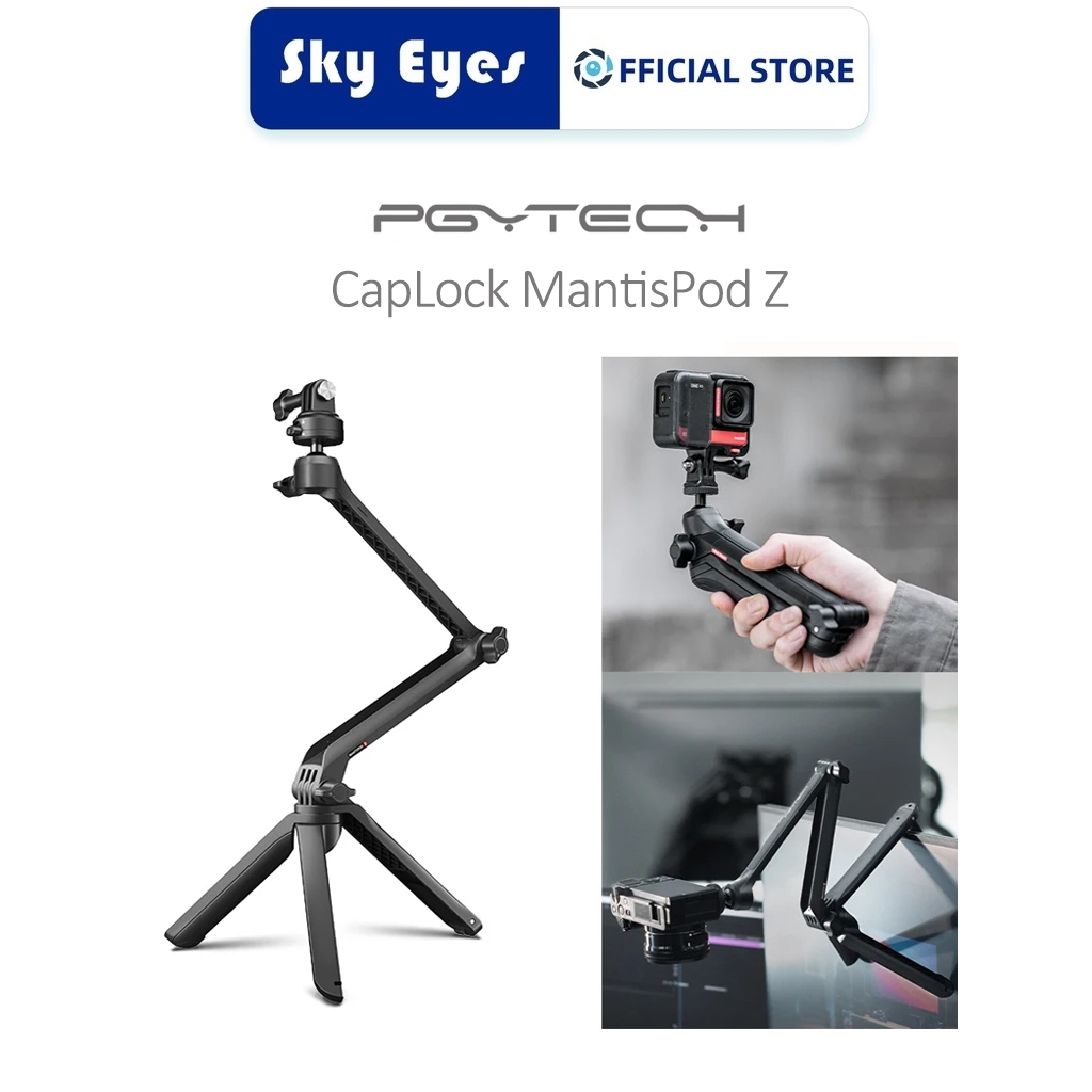 PGYTECH CapLock MantisPod Z, Video Vlogging Tripod for DJI OSMO Action ...