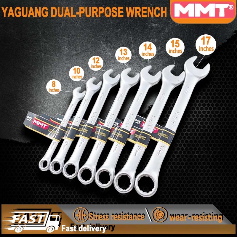 MMT Tool Set Professional Chromium vanadium Open end wrench | Shopee ...