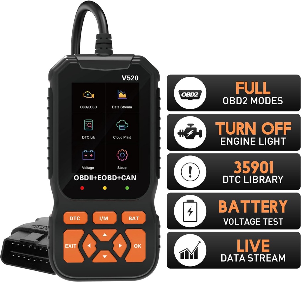 Universal Car Diagnostic Tool Auto Inspection Tools Scanner V520 Oxygen ...
