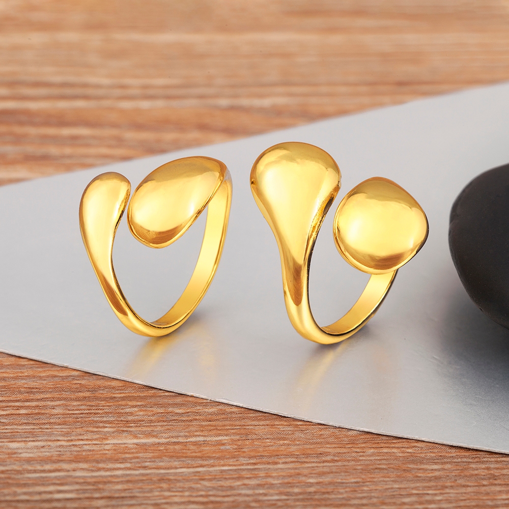 New Trendy Simple Style Popular Open Adjustable Rings For Women Male ...