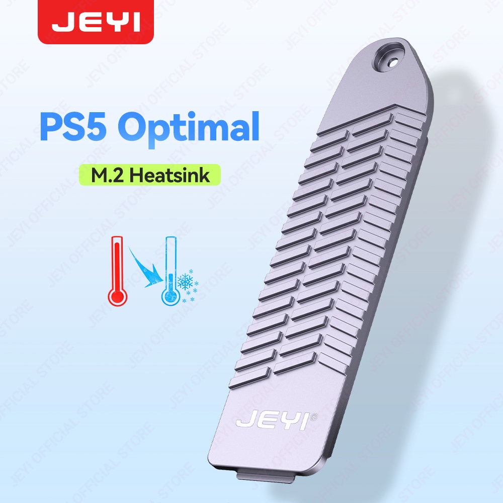 JEYI PS5 SSD Heatsink Full Cover withFins, Playstation 5 Cooler ...