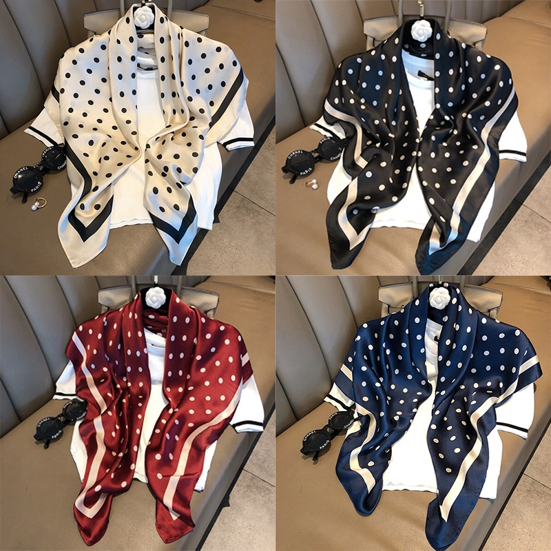 90cm headscarf Shawl waist belt silk scarf imitation silk square scarf ...