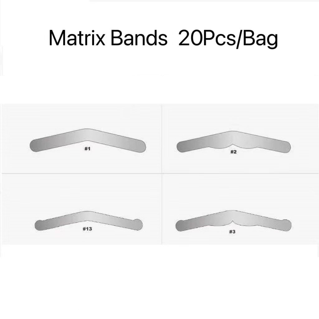 thumbnail image 2 of 0.03mm Dental Tofflemire Contoured Matrix Bands | Stainless Steel (Pack) | Orthodontics 2 of 6