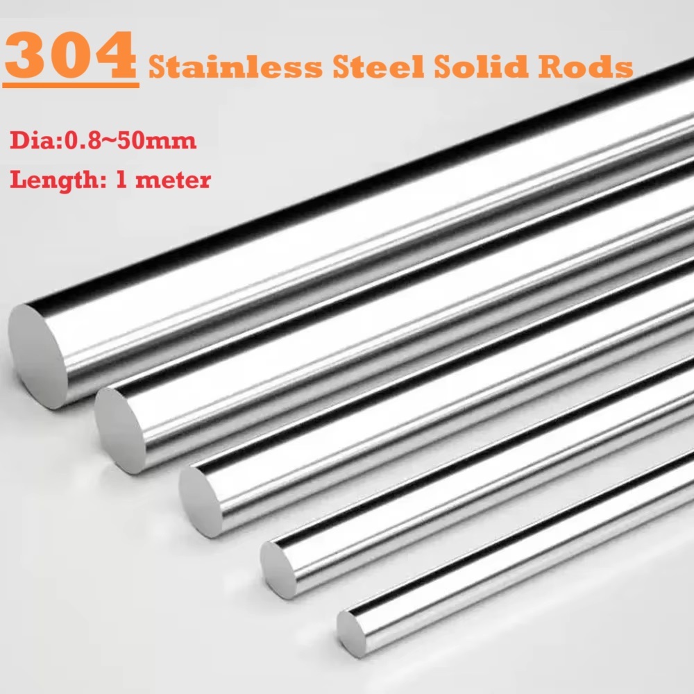 Precision Ground Silver Steel Round Shaft Rods – 2mm To 12mm Diameter, 200mm-300mm Length