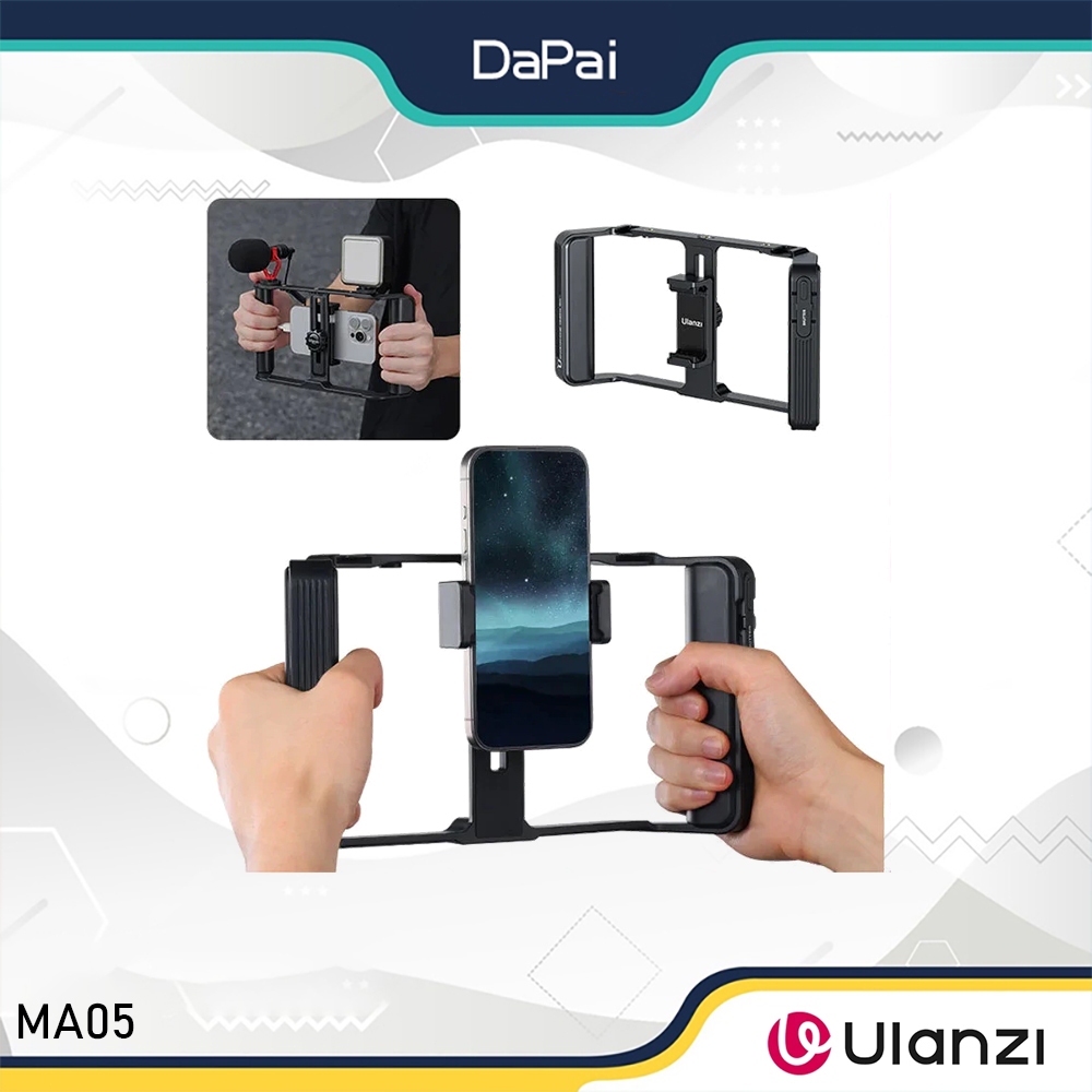 Ulanzi MA05 Universal Phone Cage Smartphone Video Rig W Cold Shoe 1/4 ...