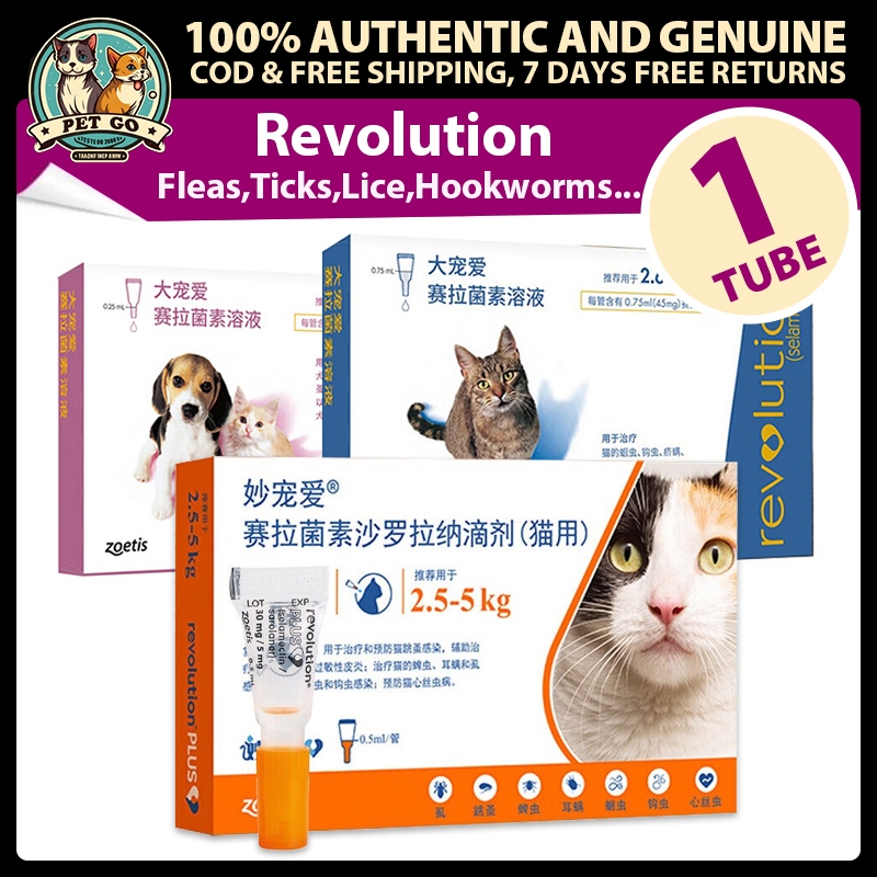 Image showcasing Revolution Anti Tick Flea Heartworm Ear Mites and Mange Mites Topical ...